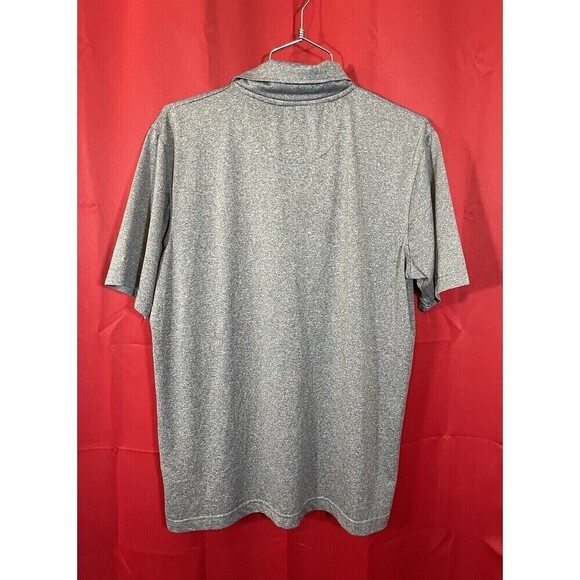 Clemson Tigers Polo Mens Large Gray Orange Short Sleeve Logo Paw Champion - Picture 3 of 5